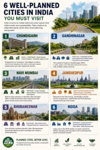 🏙️ 6 Well-Planned Cities in India That Set the Benchmark for Urban Living
